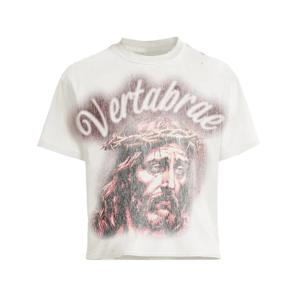 Vertabrae Jesus T shirt White Color Vertabrae Jesus T shirt White Color