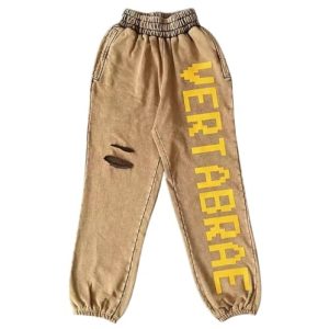 Vertabrae Khaki Ribbed Sweatpant