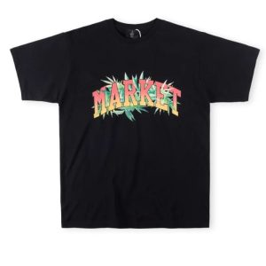 Vertabrae Market logo T shirt-Black