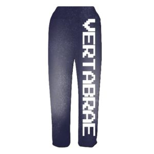 Vertabrae Navy with White Logo Sweatpant